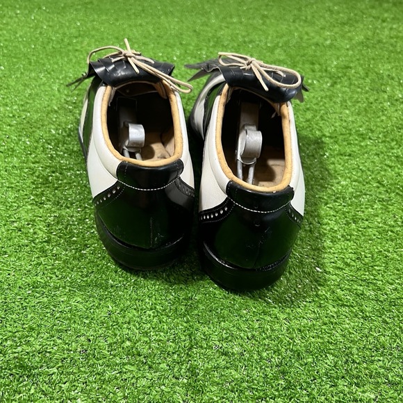 Vtg FootJoy Classics Patent Brogue Wingtip Kiltie Golf  display picture 2